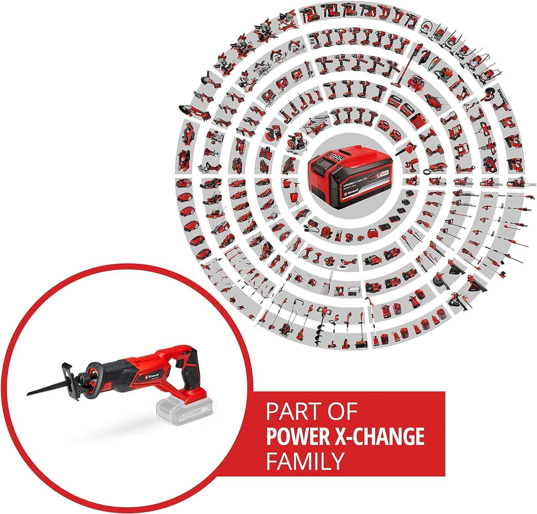 Einhell Akku-Universalsäge TE-AP 18/22 Li-Solo Power X-Change (18 V, Li-Ion, 2600 min-^1 max. Hubzah