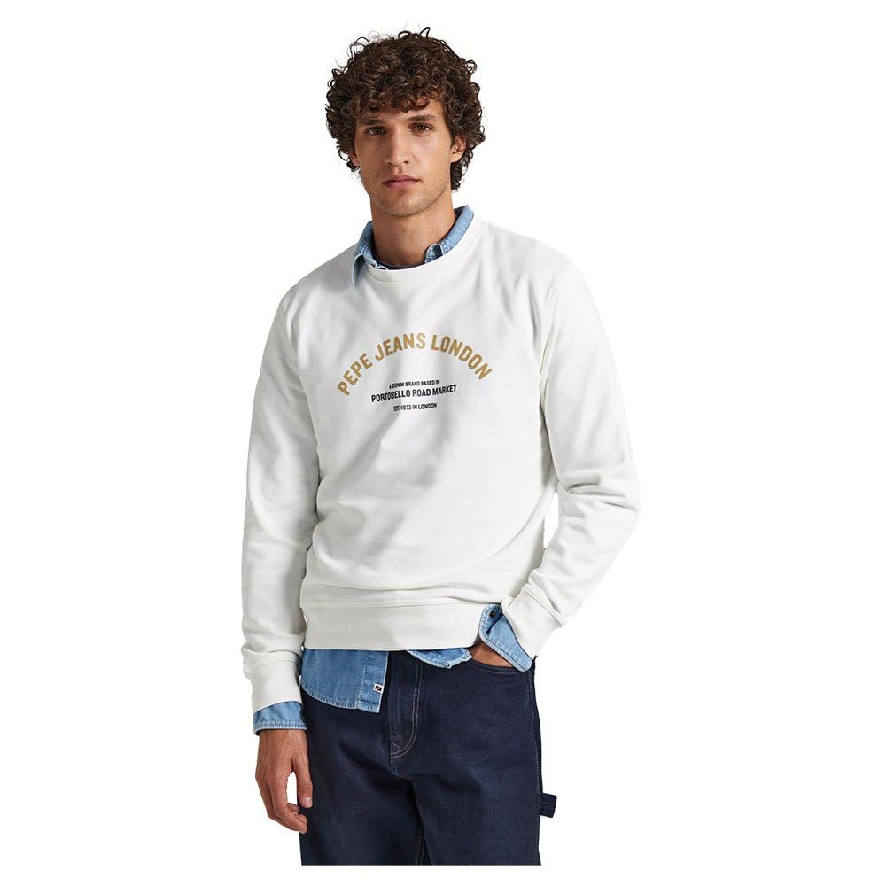 Pepe Jeans Herren Medley Crew Sweatshirt M White (Off White), M White (Off White)