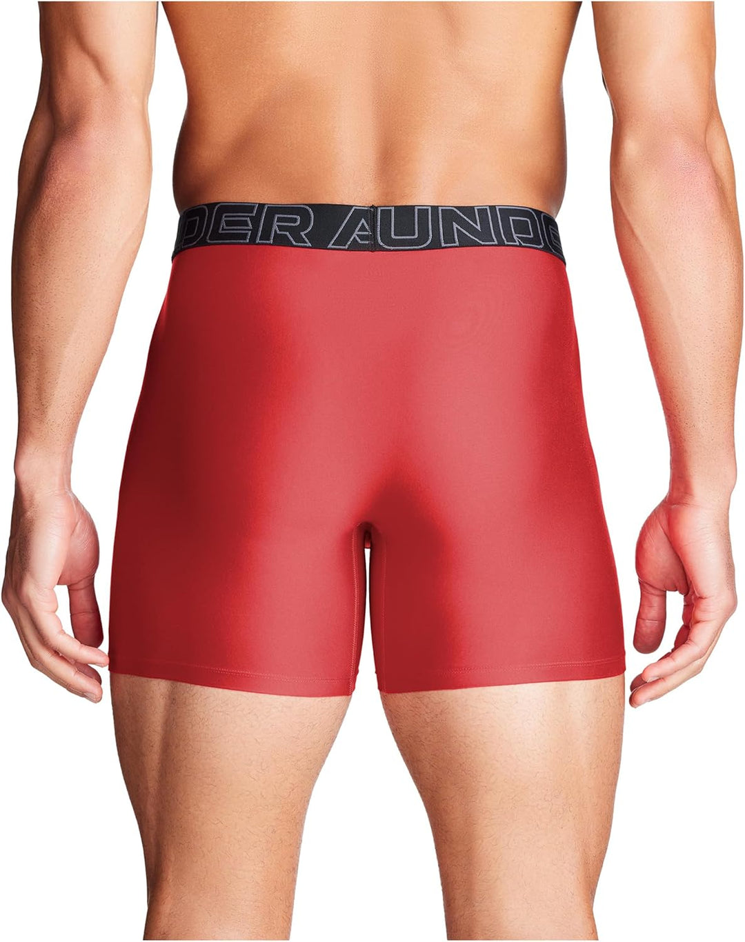 Under Armour Herren Tech Stretch Feuchtigkeitstransport Flachvorder Shorts XS Red Heather Solid 3er-