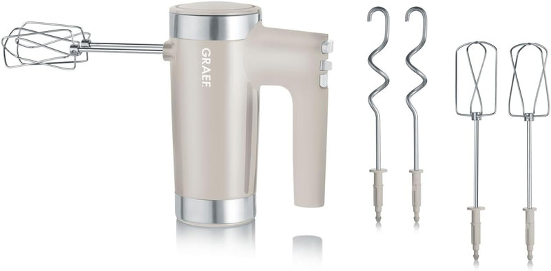 Graef Handmixer HM508 | 600 Watt | 7 Geschwindigkeitsstufen Turbo-Taste