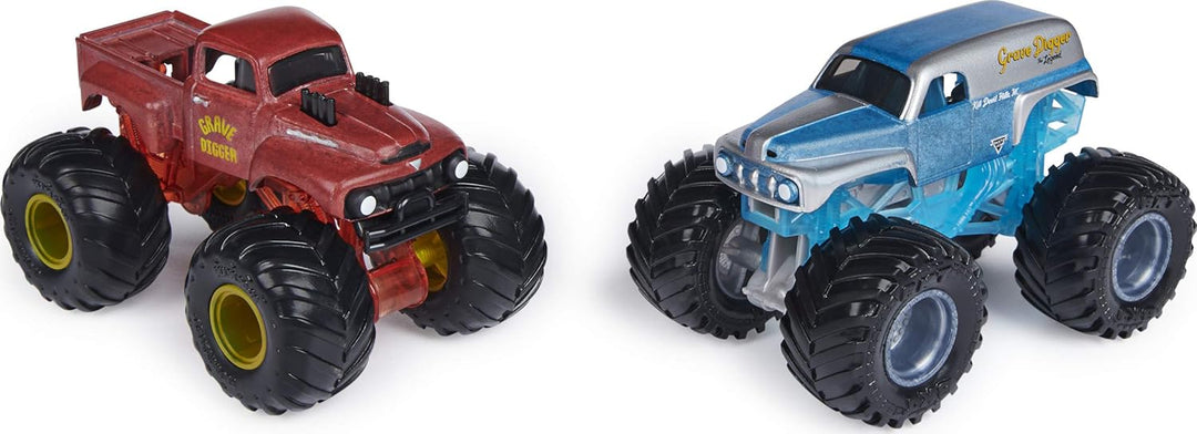 Monster Jam Official Grave Digger vs. Grave Digger (1982 Retro) Farbwechselnde Die-Cast Monster Truc
