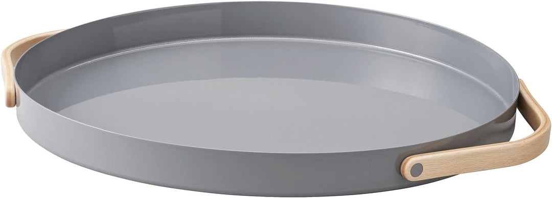 Stelton Emma Serviertablett, Edelstahl, Grau, 37 x 6 x 36.5 cm, Grau