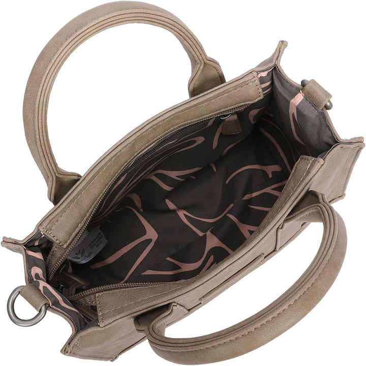 Fritzi aus Preussen Damen Eco Square Handtasche Mud Einheitsgrösse, Mud Einheitsgrösse