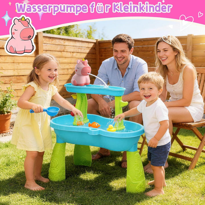 weirtoya Wasserpumpe für Wasserspieltisch Kleinkinder, 2026 Batteriebetriebene Wasserspieltischpumpe