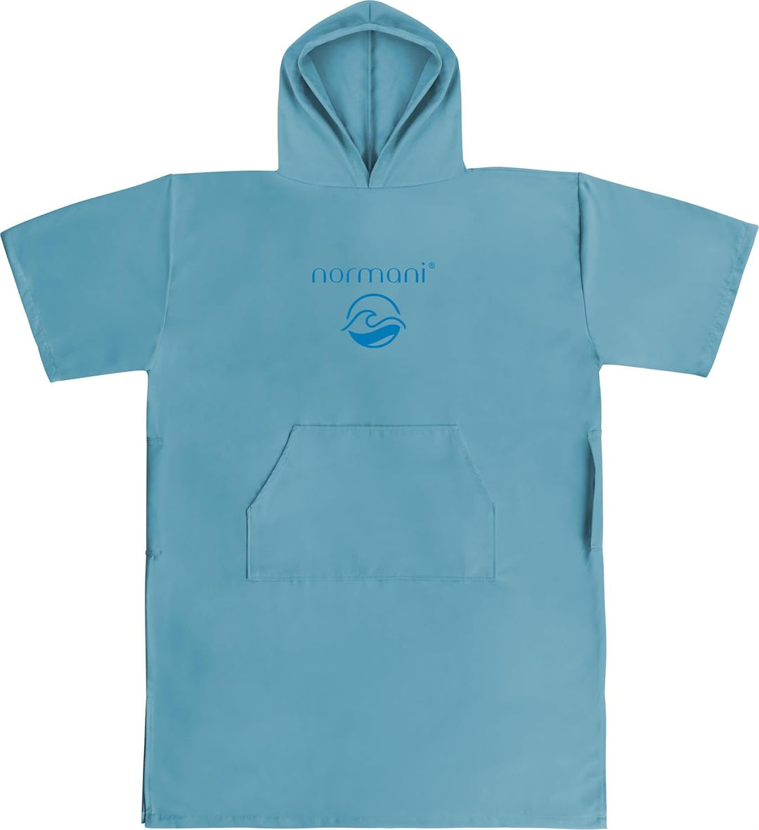 normani Unisex Badeponcho - Badehandtuch mit Kapuze aus Mikrofaser - schnelltrocknend und mit kleine