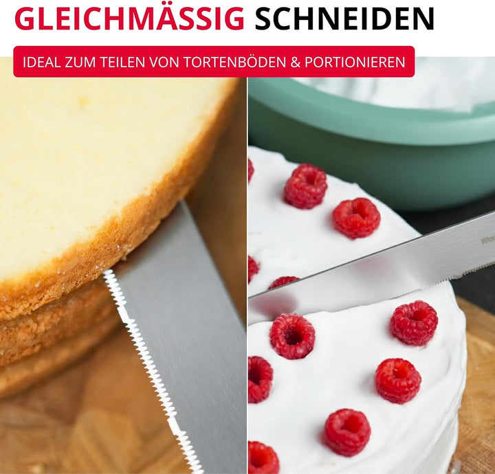 Westmark Konditormesser – Beidseitig schneidendes Tortenmesser zum Schneiden von Torten undKuchenböd