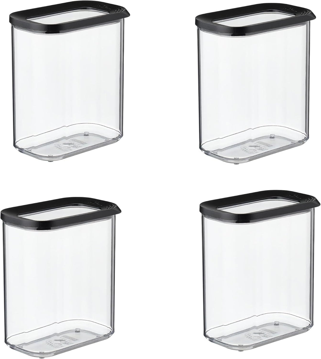 Mepal | 4-tlg Vorratsdosen Spar-Set | Modula 1500 ml | Vorratsdose Frischhaltedose | ideal für die A