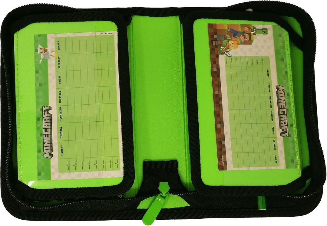 Theonoi Pferd Federmäppchen Federtasche Federmappe Mäppchen Etui 2 Fach Doppeldecker Schüleretui Sti