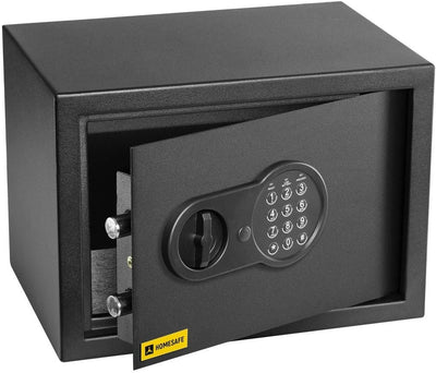 Homesafe HV25E Tresor Safe mit Schlüssel Elektronischem Möbeltresor, Dokumententresor, Elektronische