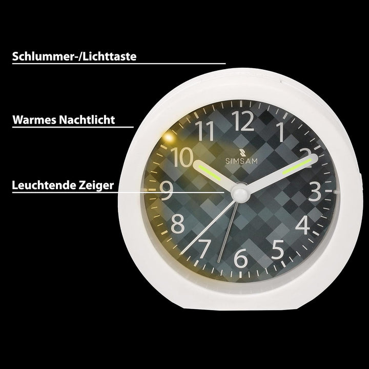 SIMSAM Wecker Kinder Mädchen, Wecker Kinder Jungen, Kinderwecker Mädchen, Kinderwecker Jungen, Kinde