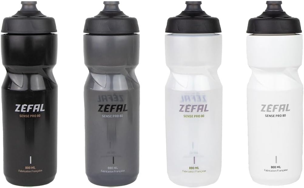 ZEFAL Sense Pro 80 Fahrradflasche 800 ML x 2 - Set mit 2 Fahrrad Trinkflasche Auslaufsicher - Trinkf