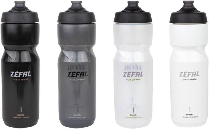 ZEFAL Sense Pro 80 Fahrradflasche 800 ML x 2 - Set mit 2 Fahrrad Trinkflasche Auslaufsicher - Trinkf