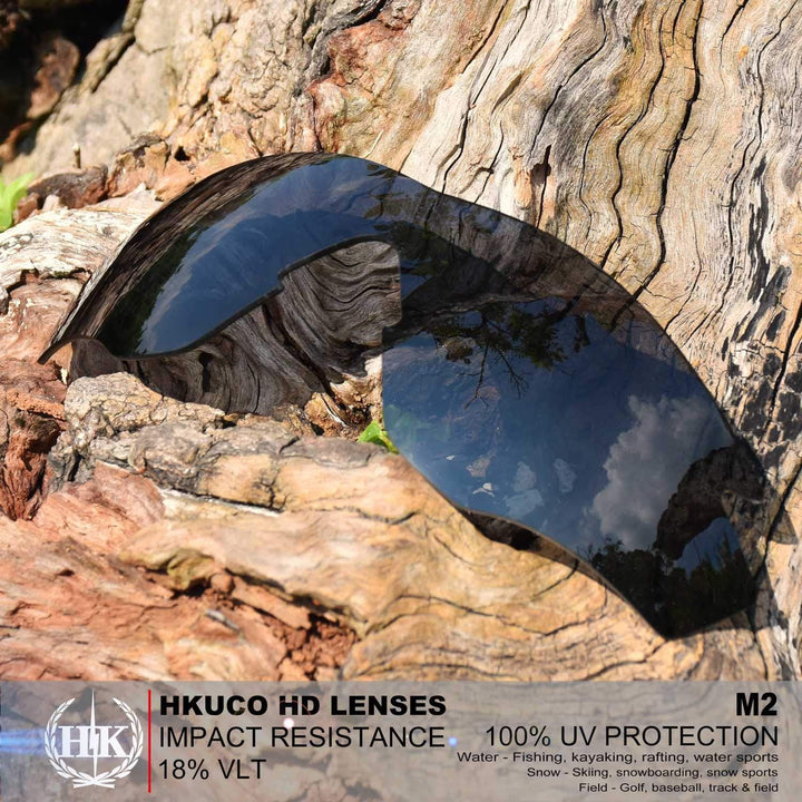 HKUCO Plus Mens Replacement Lenses For Oakley M2 Red/Black Sunglasses