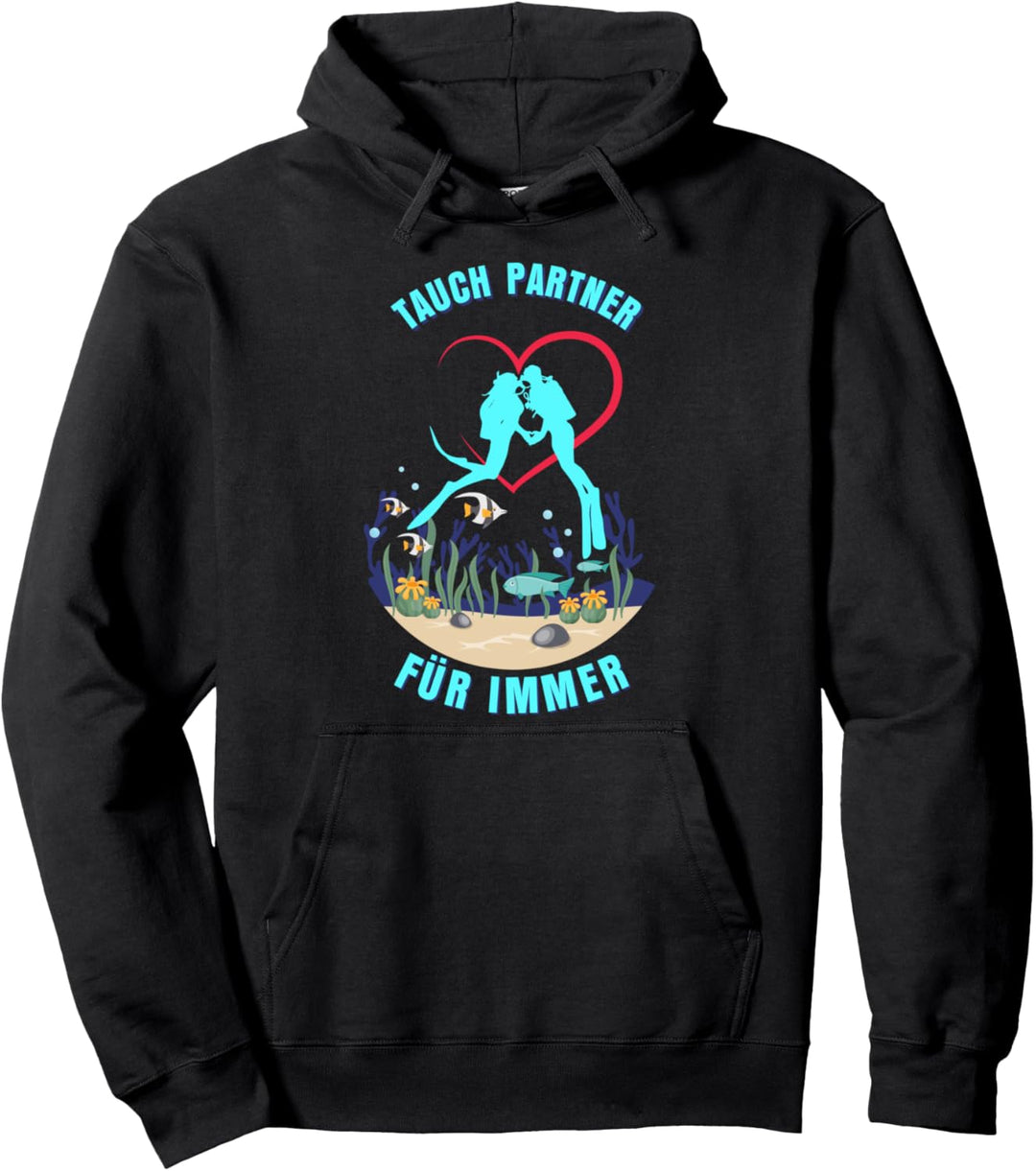 Tauchen Taucher Tauch Partner Schwimmen Pullover Hoodie