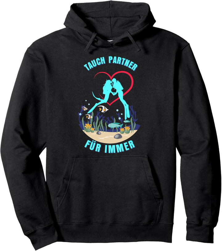 Tauchen Taucher Tauch Partner Schwimmen Pullover Hoodie