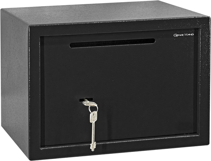 Genie Hand – Mechanische Tresorbox mit Einwurfschlitz – Doppelbartschloss (gross), L
