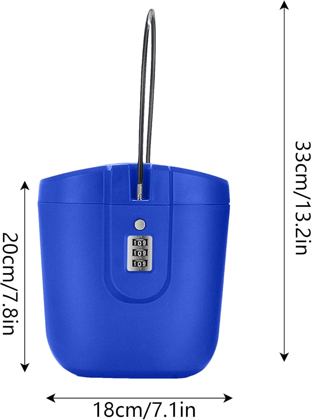 Strandsafe für Wertsachen, 2 l Kombinationssicherheits-Eimer, wasserdicht, Diebstahlschutz, Reisesic