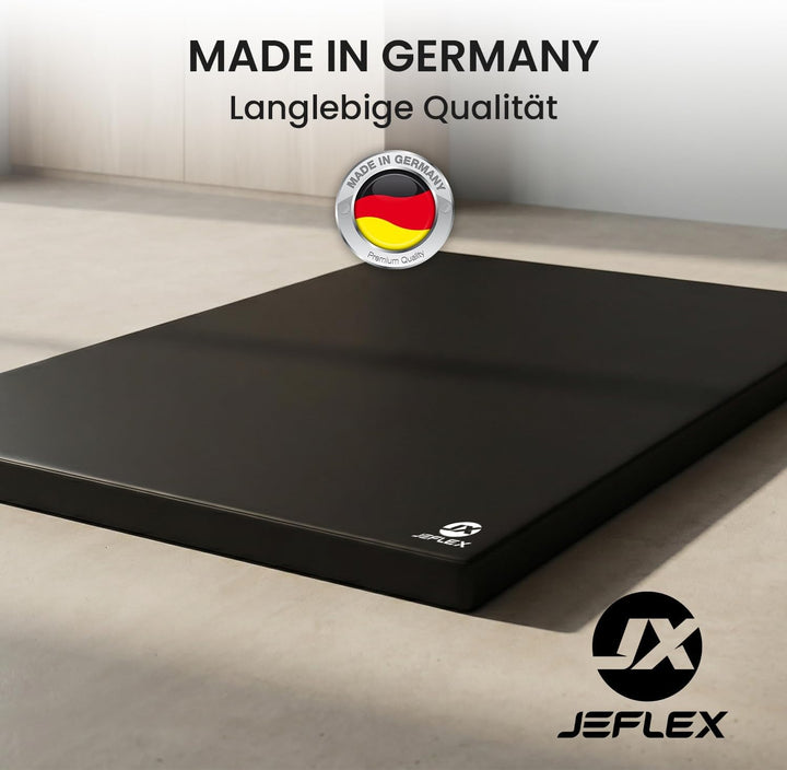 Jeflex - Weichbodenmatte & Turnmatte 150 x 100 x 8 cm MADE IN GERMANY/Gymnastikmatte tragbar/platzsp