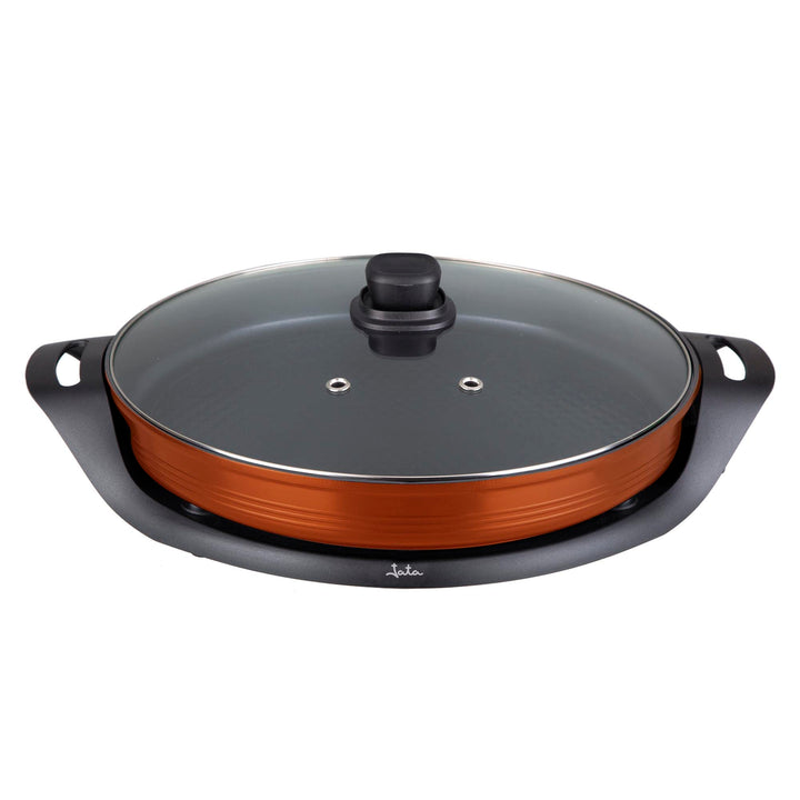 Jata JEPE1639 Elektrische Paella-Pfanne, antihaftbeschichtet, Durchmesser 38 cm, Tiefe 5 cm, gleichm