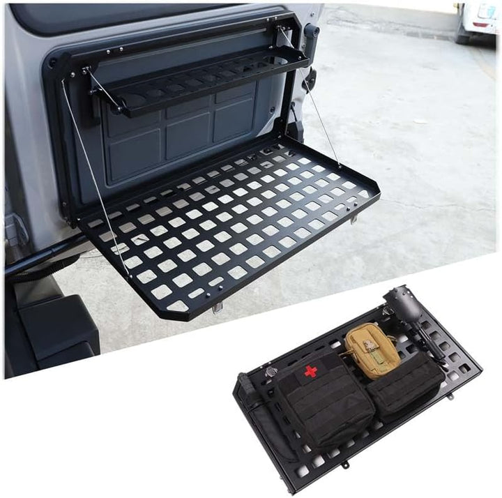 PIUGILH Geeignet für INEOS Grenadier 2020-2024 Auto Heckklappe Tray Rack Molle Panel,Auto Kofferraum
