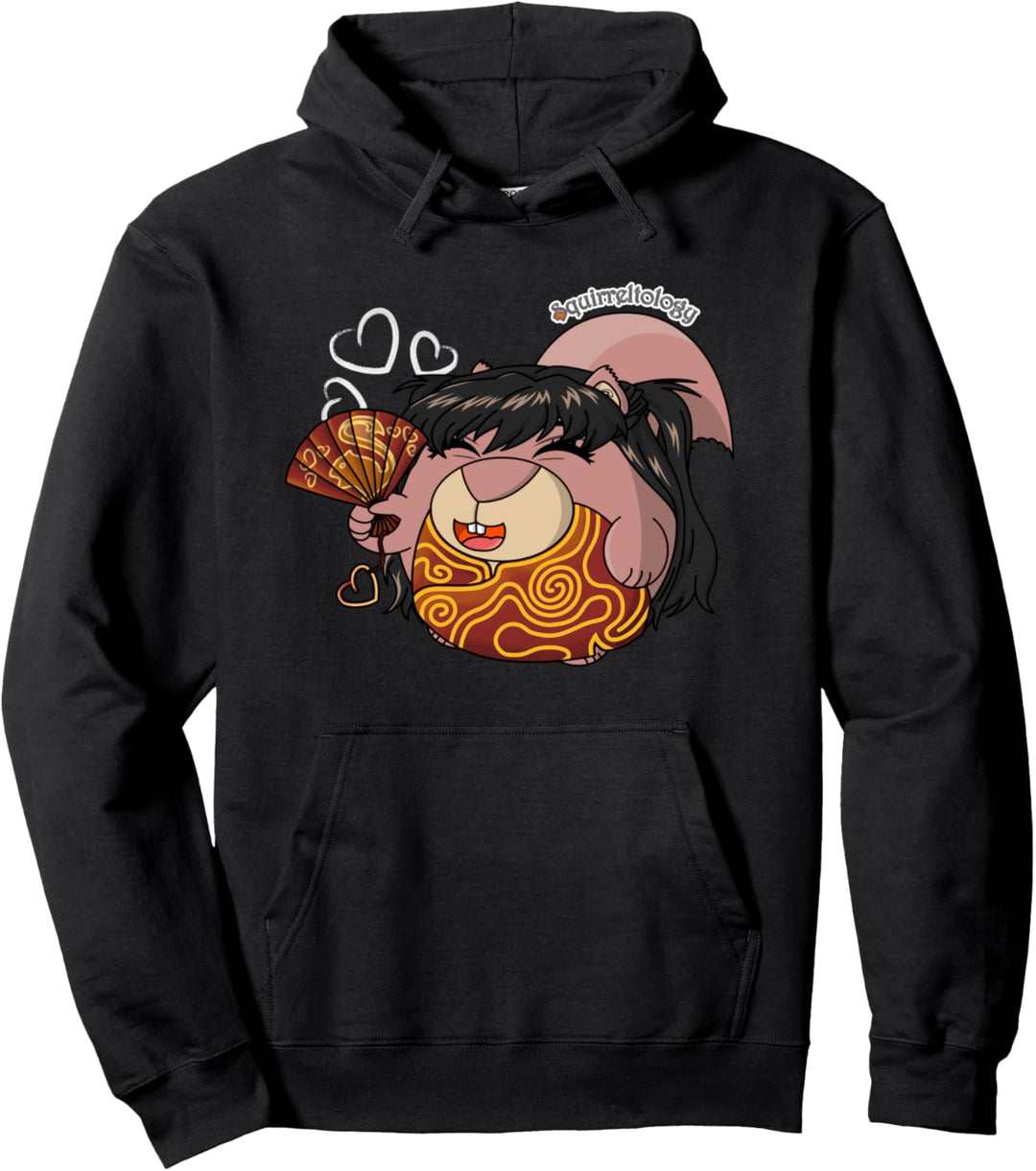 Lustiges Eichhörnchen - niedliches lächelndes Eichhörnchen mit Qipao Pullover Hoodie