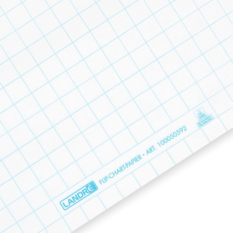 Legamaster 7-153600 Universal Flipchart Triangle Rundfuss, schwarz & Landre Flipchart Papier, karier