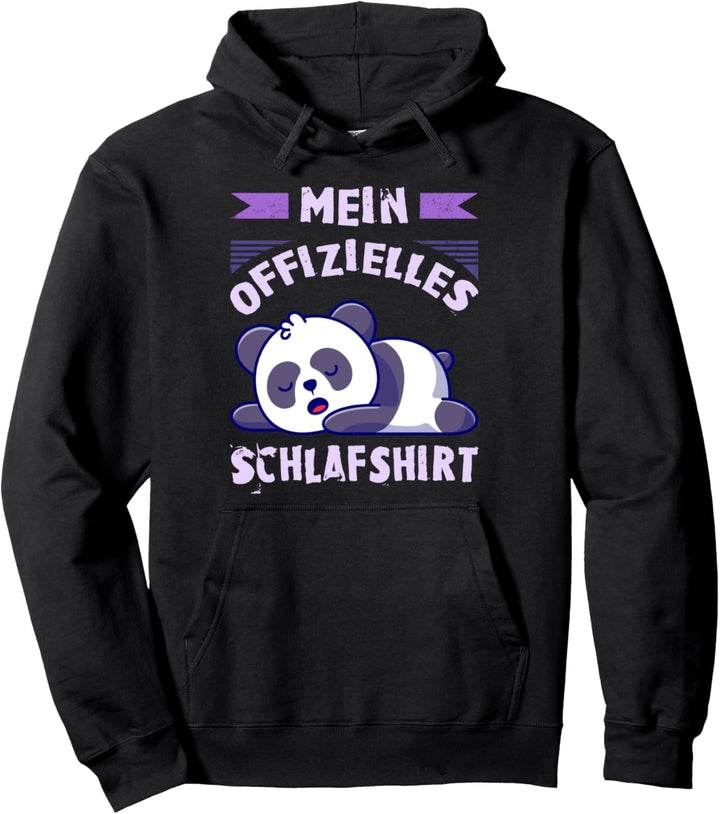Mein Offizielles Schlafshirt, Pyjama Shirt, Panda Pullover Hoodie