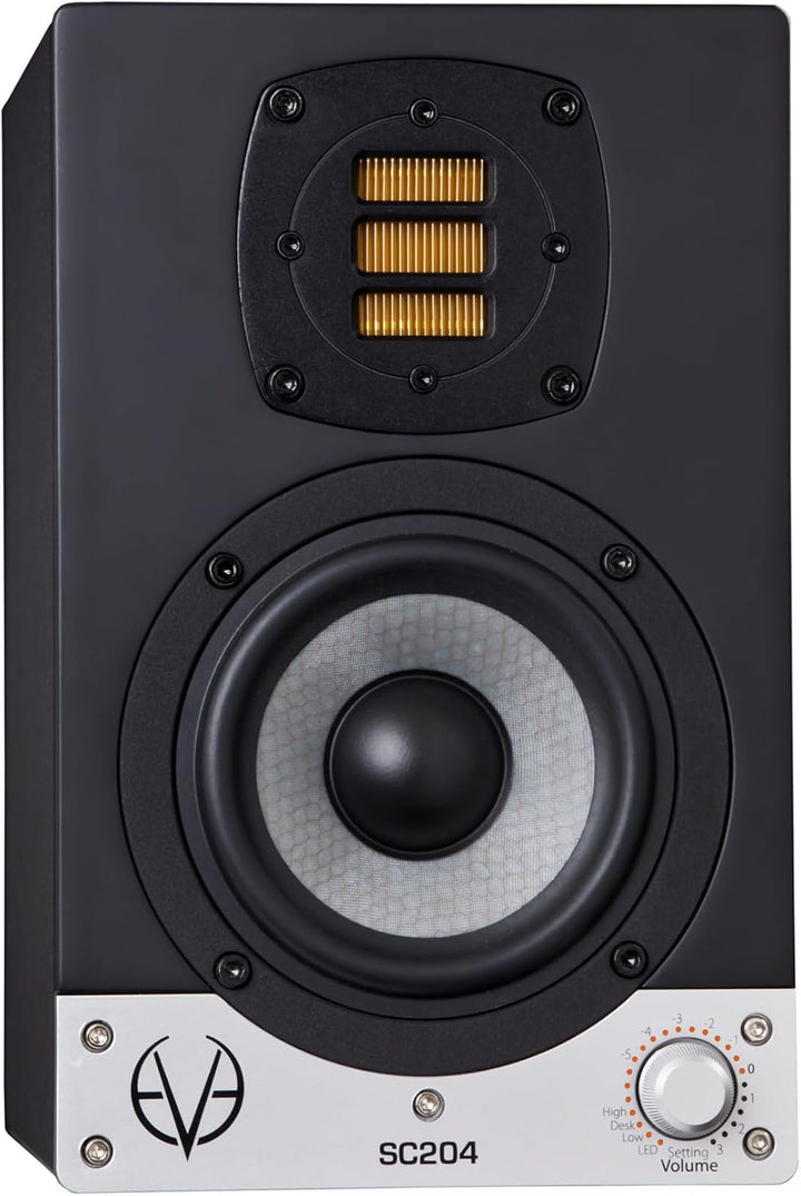 Eve Audio SC204 schwarz Lautsprecher – Lautsprecher (Universal, XLR, Boden, integriert, 10,2 cm (4),