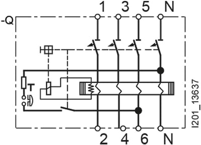 SIEMENS - FI Schutzschalter 4polig Typ A 25A 300mA