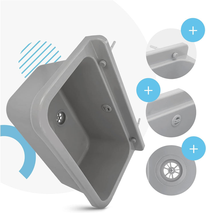 Universal-Waschbecken Industrielle für Garage Outdoor Indoor Ausgussbecken für Garage Keller Werksta