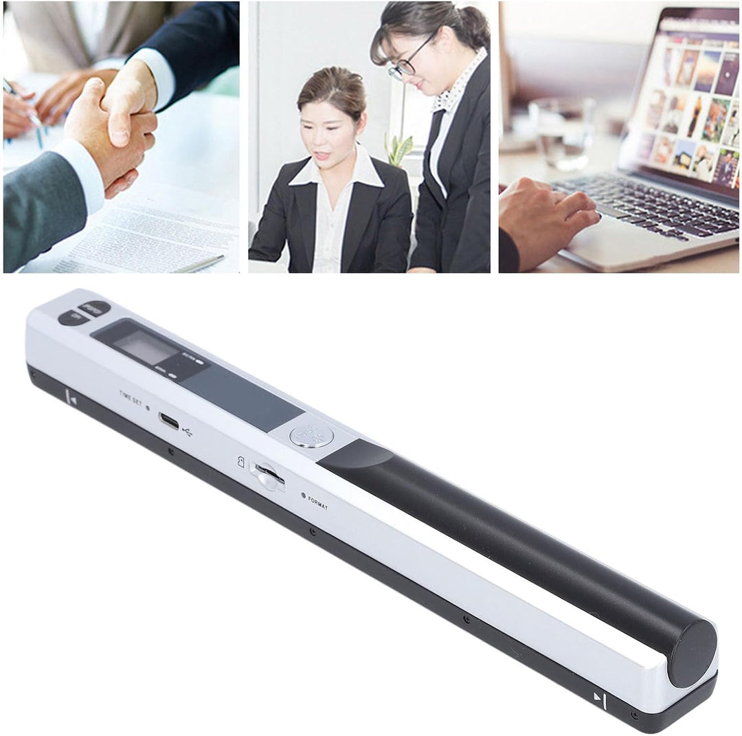 Tragbarer Handscanner für A4-Dokumente, Fotos und Quittungen – Mobiler 900-DPI-HD-Farbscanner für de