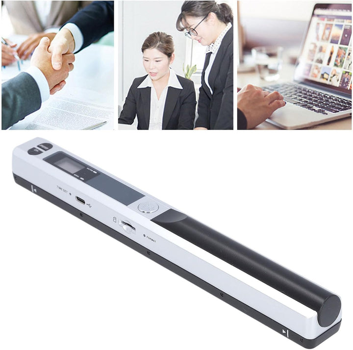 Tragbarer Handscanner für A4-Dokumente, Fotos und Quittungen – Mobiler 900-DPI-HD-Farbscanner für de