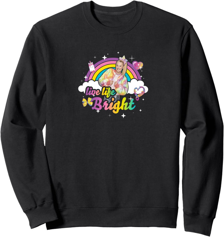 JoJo Siwa Live Life Bright Rainbow Portrait Sweatshirt