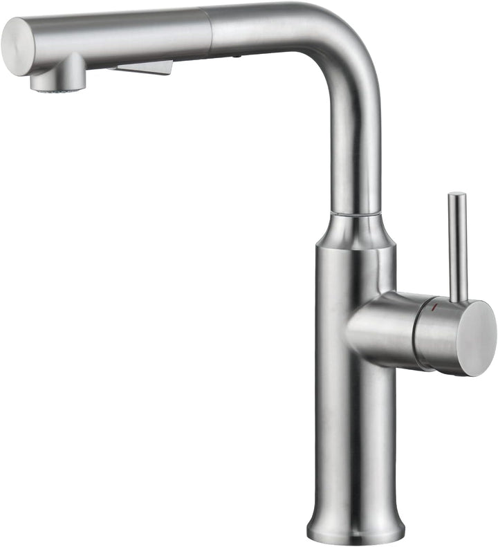 CREA Wasserhahn Küche mit Brause, Küchenarmatur mit 2 Strahlarten, Ausziehbarer Spültischarmatur Küc