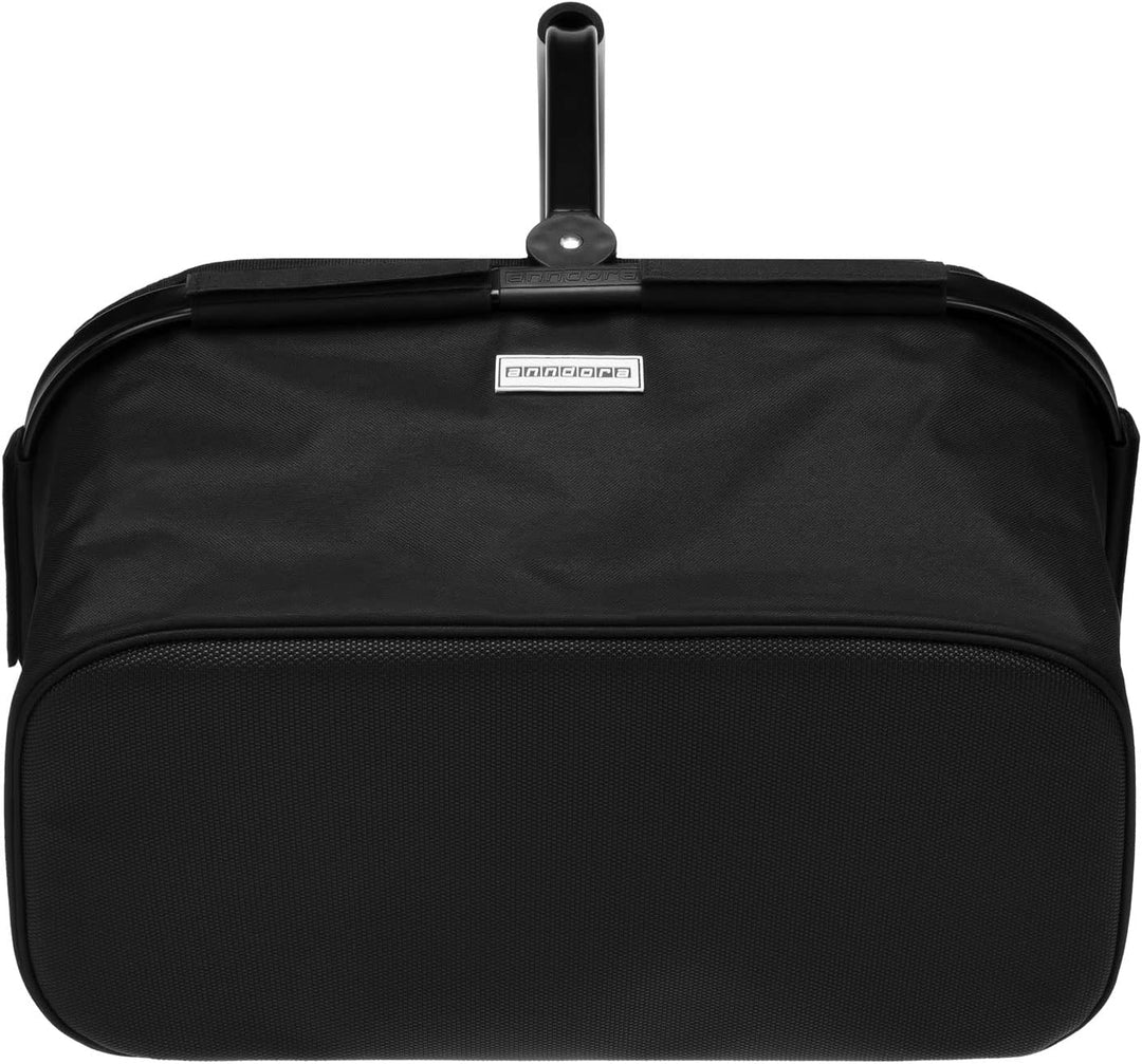 anndora Einkaufskorb FULL BLACK 22 Liter Picknickkorb - Schwarz
