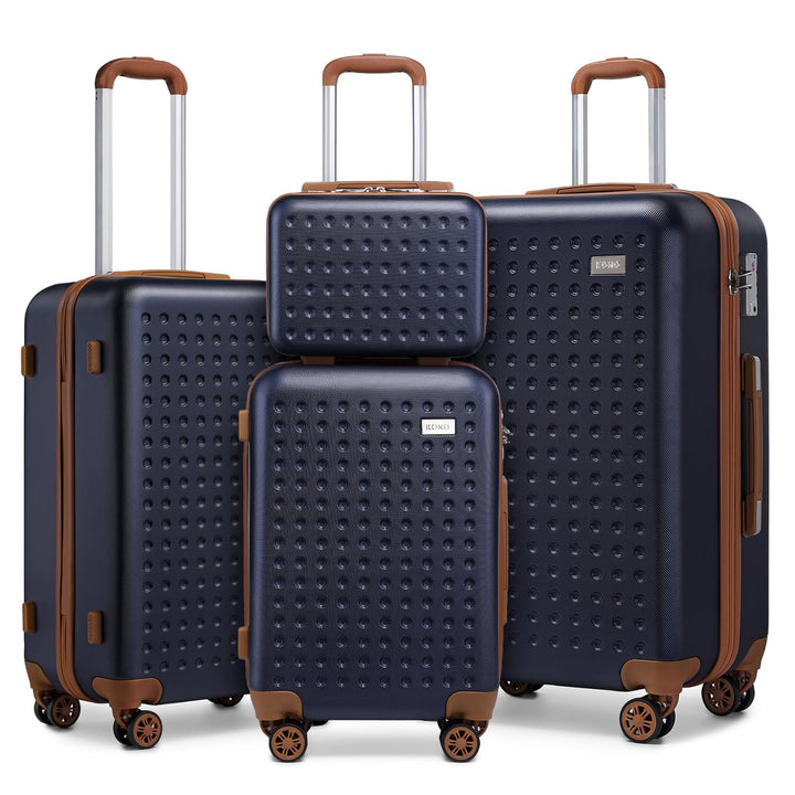 KONO Koffer Trolley Gross Hartschalenkoffer Reisekofferset Koffer Kofferset Gepäck Rollkoffer Schlos