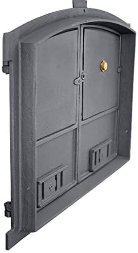 Sellon24® Ofentür aus Gusseisen Backofentür Steinofentür Pizzaofen 600x430