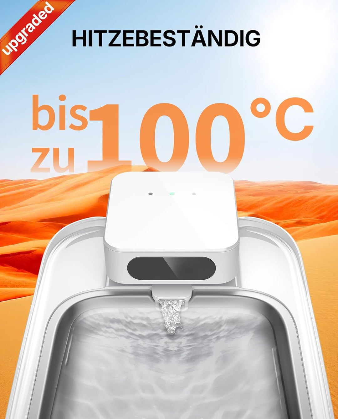 PETKIT Kabelloser Katzen-Wasserbrunnen, Hochtemperaturbeständige Ersatzwasserpumpe für EVERSWEET MAX