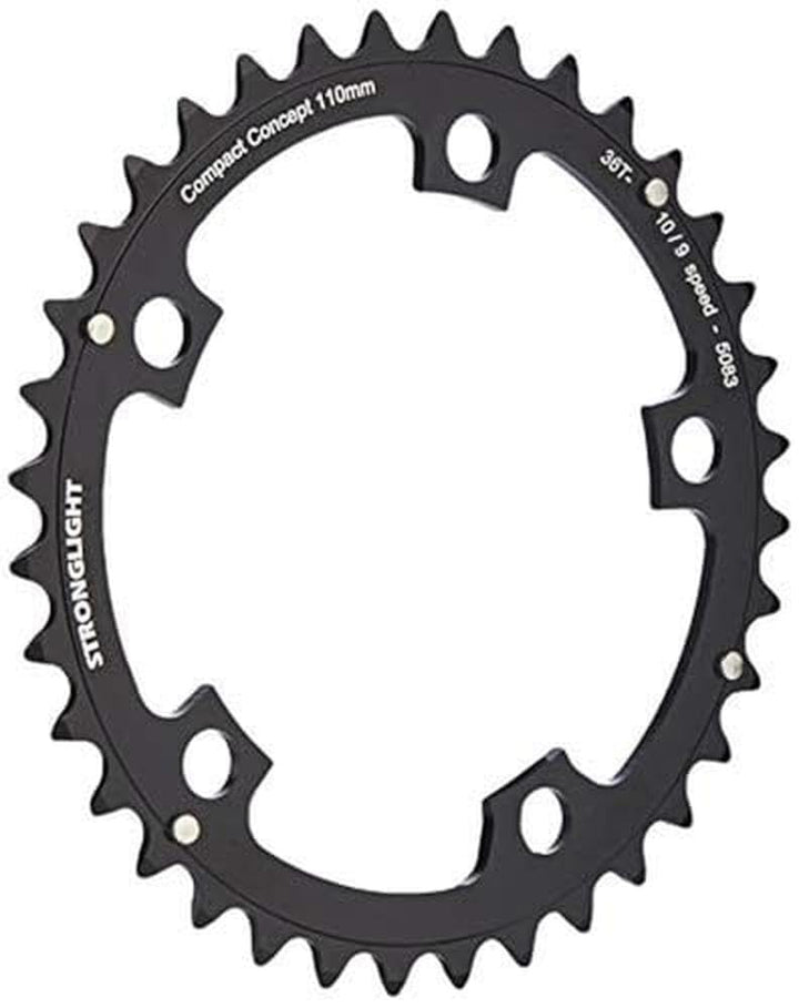 Stronglight Kettenblatt 52 zähne Schwarz, 52 zähne Schwarz