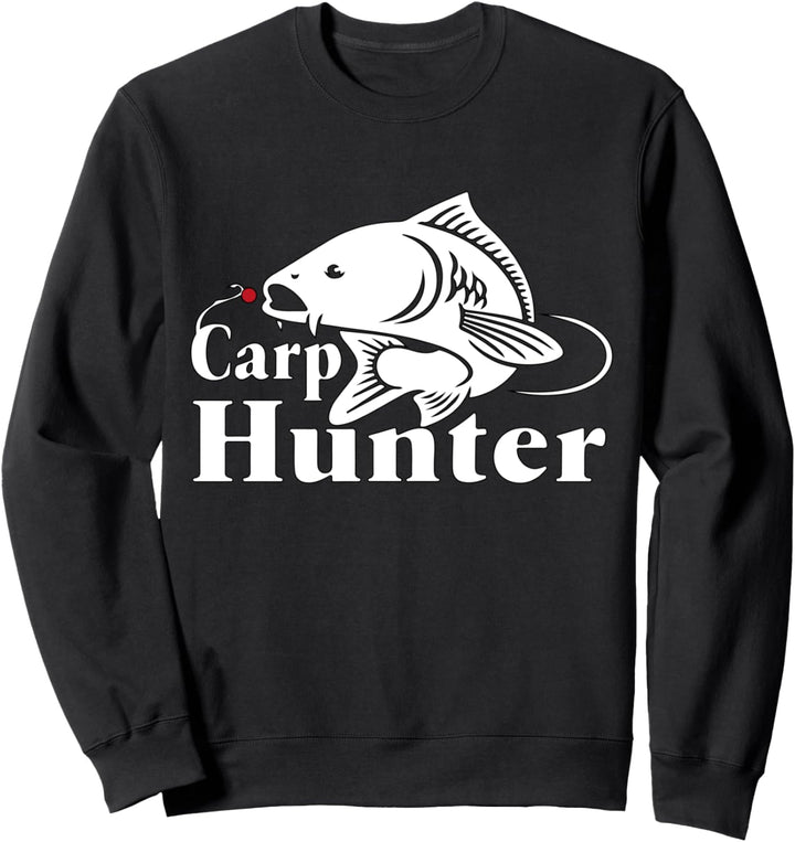 Angler Geschenk tshirt Karpfen Karpfenangler shirt Herren Sweatshirt
