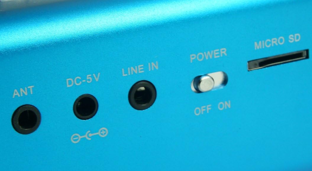 MusicMan MA Lautsprecher (MP3-Player, Soundstation & Radio, USB, Line-In) blau Blau ohne Display Sin