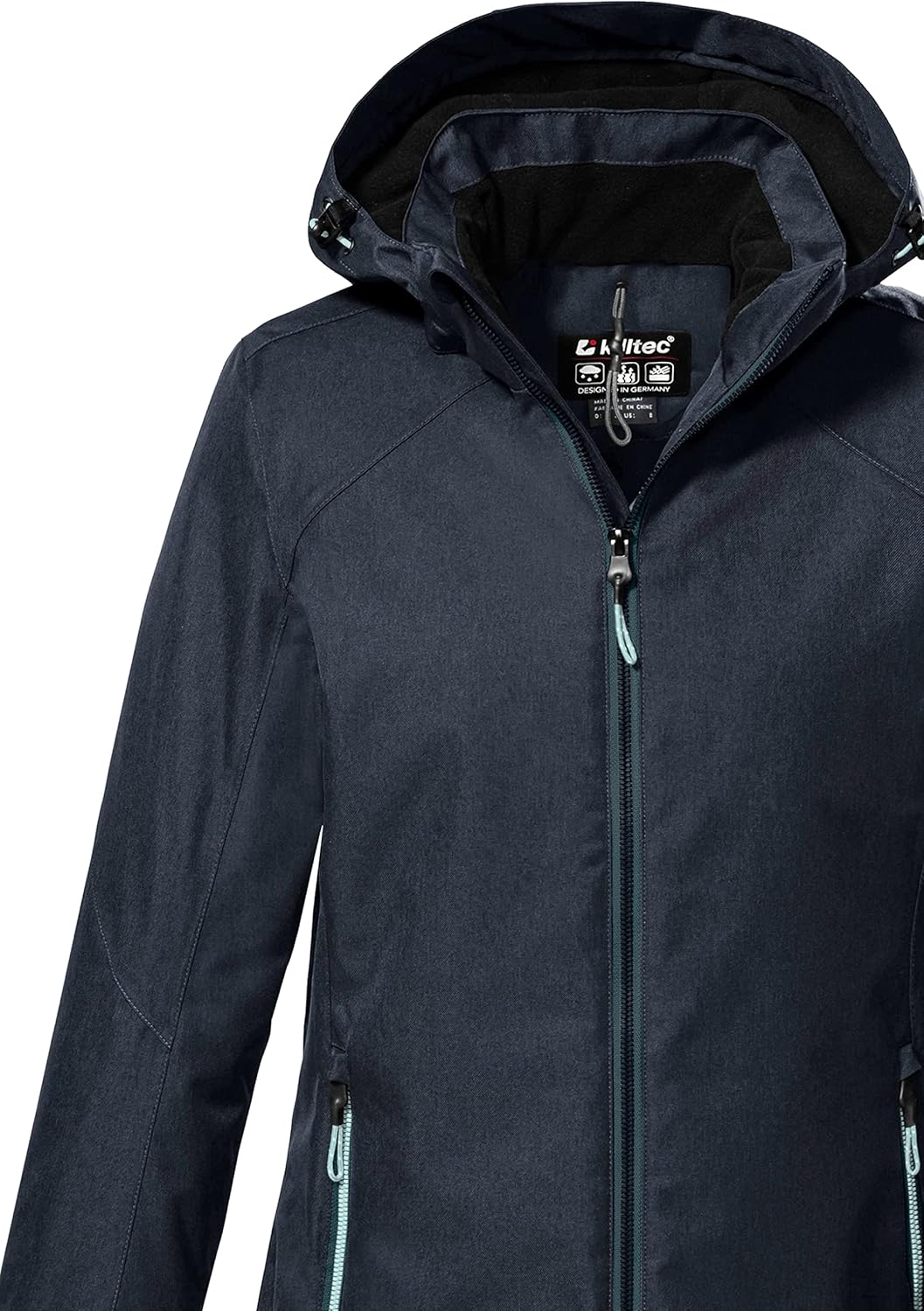 Killtec Damen Kow 142 Wmn Jckt Outdoorjacke/Funktionsjacke mit abzippbarer Kapuze 36 dunkelnavy, 36