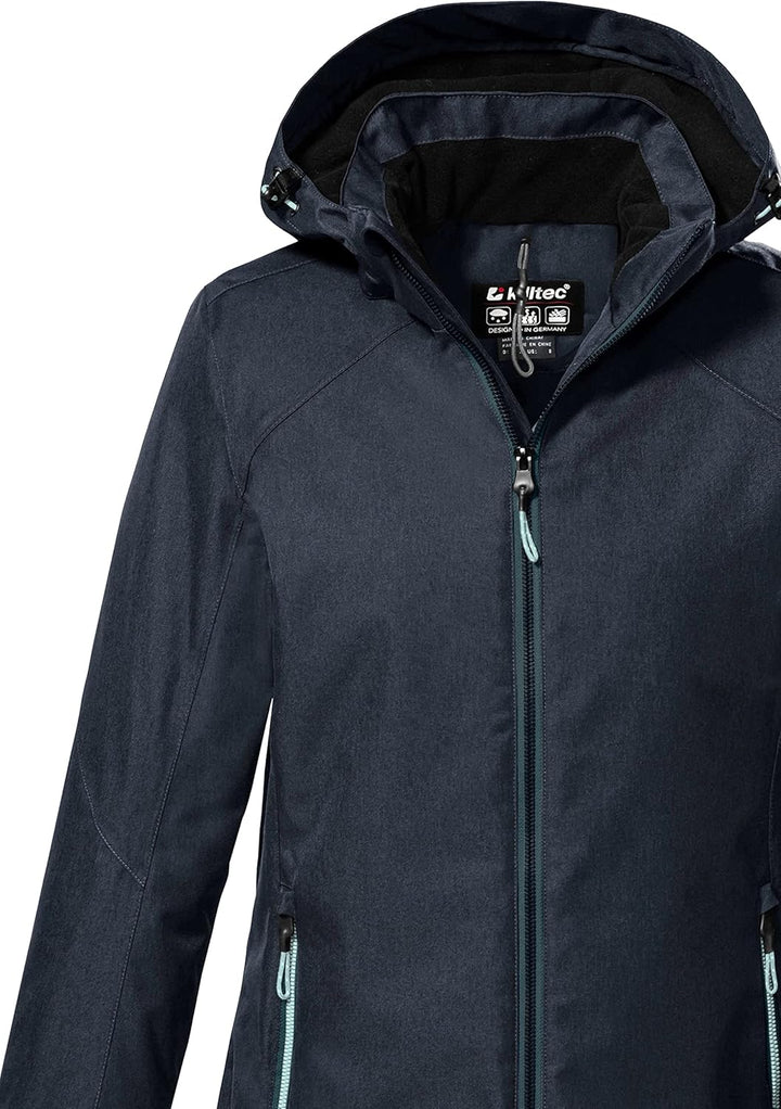 Killtec Damen Kow 142 Wmn Jckt Outdoorjacke/Funktionsjacke mit abzippbarer Kapuze 36 dunkelnavy, 36