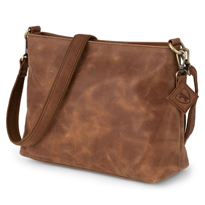 Berliner Bags Vintage Umhängetasche Marbella M, Grosse Schultertasche Crossbody Bag aus Leder, Handt