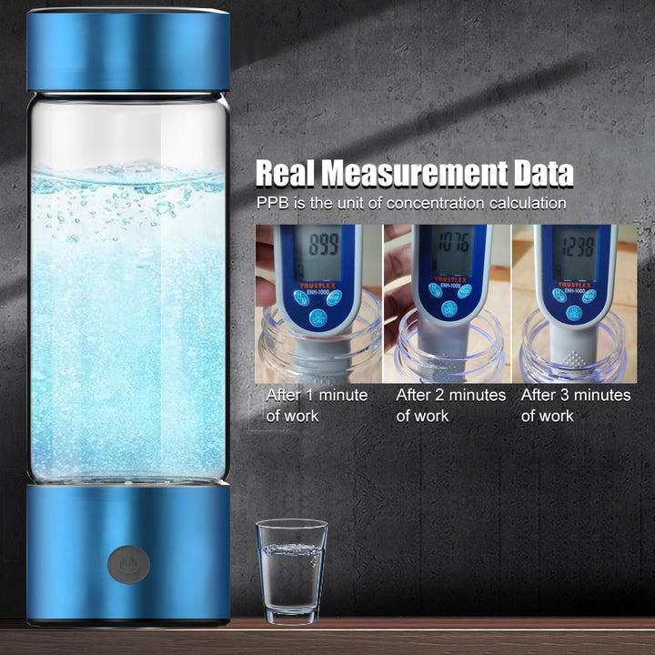 Wasserstoff-Wasserflasche, C-Typ wiederaufladbare Wasserstoff-Wasserflasche Generator, drei Minuten