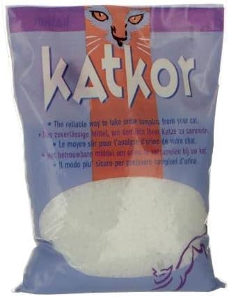 Katkor Perlenstreu | 3er Pack | 3 x 200 g | Urin-Katzenstreu für die Urinprobengewinnung | Zur Unter