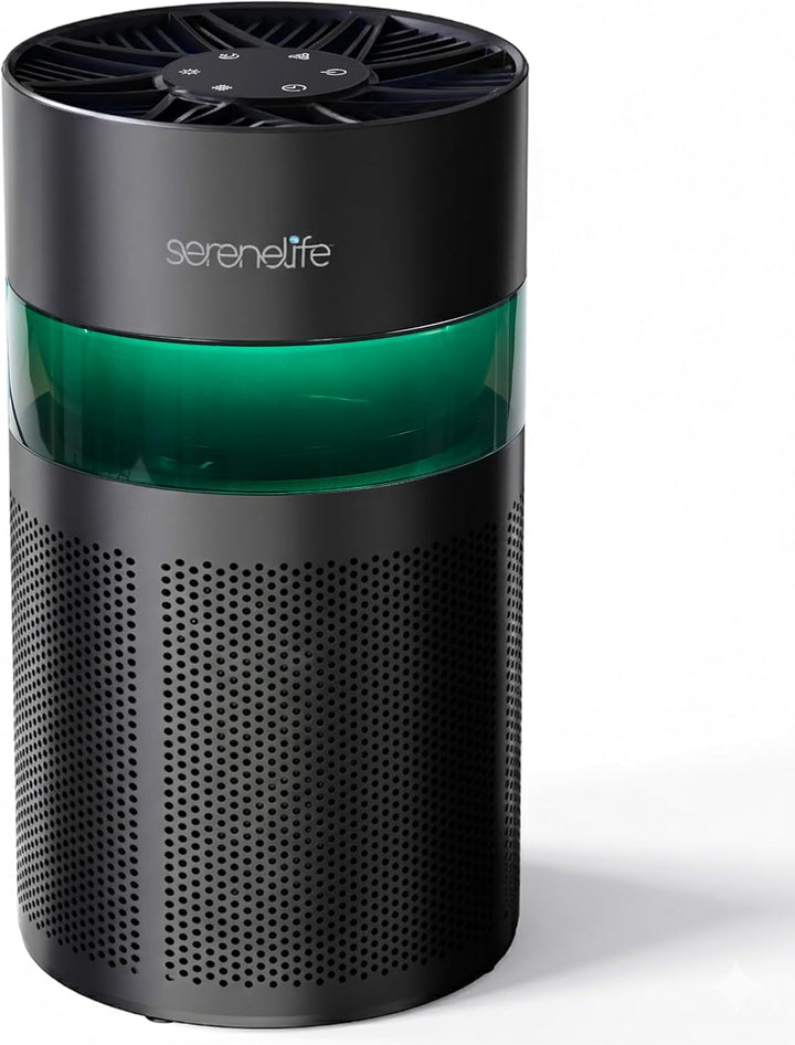 SereneLife Luftreiniger- HEPA 13 Filter für Zuhause, Luftfilter Allergiker mit Aromatherapy- gegen 9
