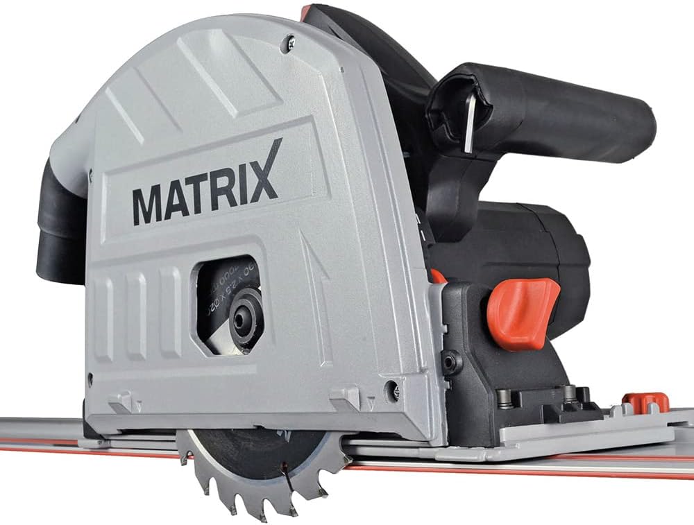 Matrix Kreissäge Handkreissäge Tauchsäge mit Führungsschiene TRS 1400-64 | 1400 Watt | 70mm Schnittt