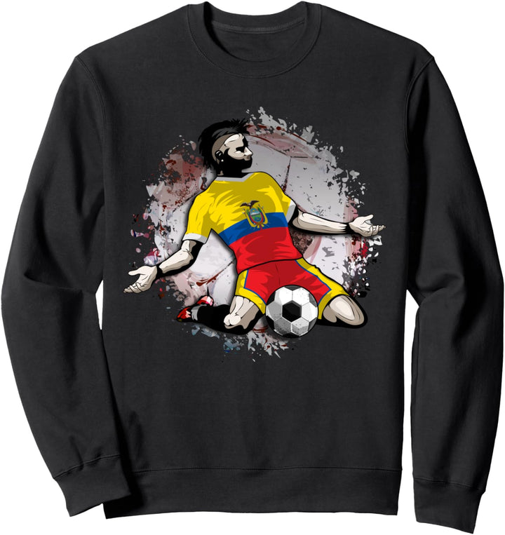 Ecuador Fussball Ecuadorianische Nationalflagge Soccer Lovers Sweatshirt