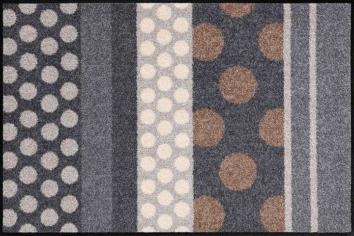 Salonloewe Fussmatte Glamour Dots 50 x 75 cm H 50 cm | B 75 cm | L 0,7 cm Grau, H 50 cm | B 75 cm |